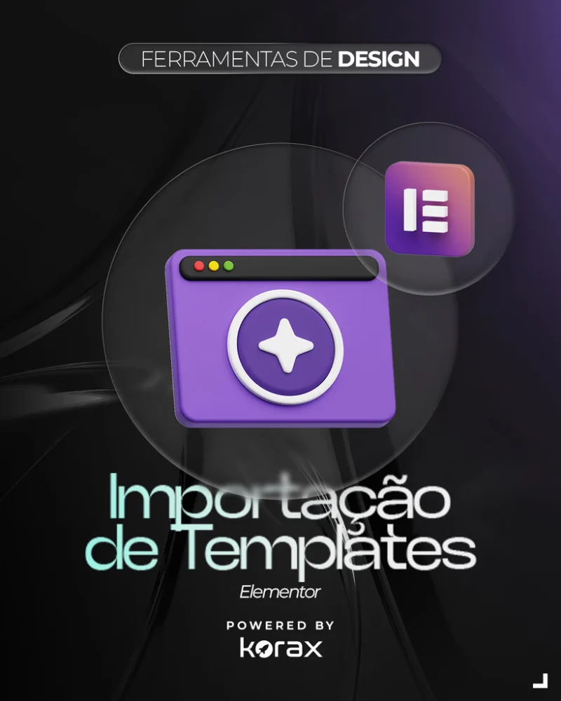 Capa da formação Importação de Templates